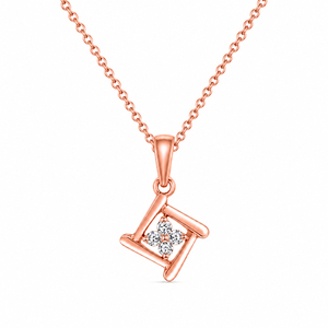 Conjunto de Joyería de Plata 925 Chapada en Oro Rosa, Collar y Aretes con Circonitas Redondas Geométricas, para Uso Diario de Mujeres - Product Image 5