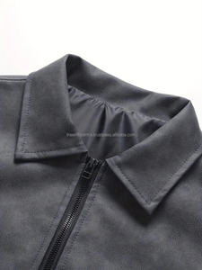 แจ็กเก็ตหนังนิ่มผู้ชายแบบปรับได้เสื้อผ้าแฟชั่นมาใหม่ล่าสุดแขนยาวแจ็กเก็ตสำหรับฤดูหนาว - Product Image 5