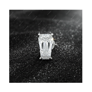 GIA ได้รับการรับรอง2.0ct Def VVS โลงเพชรที่ปลูกในห้องปฏิบัติการ925ทองชั้นดีเงินสเตอร์ลิงต่างหูชุบเงินเป็นของขวัญสำหรับเขา - Product Image 1