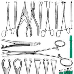 Kit d'outils pour ancrage dermique, ensemble de pinces chirurgicales pour piercing, outils de piercing en acier inoxydable, fournisseur d'outils de piercing dermique - Product Image 1