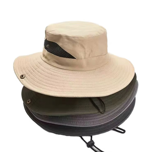Wholesale Price Custom Design Unisex Cotton Breathable Beach Bucket Hats Solid Color High Quality Party Cap Premium Casual - Product Image 1