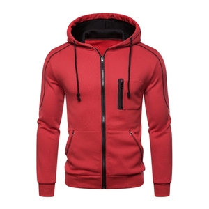 Ensemble de survêtement zippé avec poches latérales, couleur unie décontractée, manches longues, vêtements d'automne pour adultes, unisexe, matière en coton respirant - Product Image 6