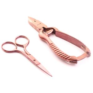 Ensemble d'outils de beauté professionnels de haute qualité en acier inoxydable avec pince de précision, ciseaux fins pour la coupe des ongles - Product Image 3