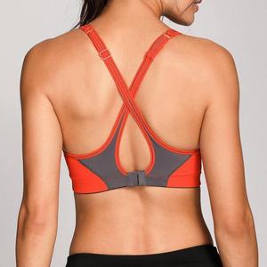 Vêtements de yoga en promotion, couleur noire, vêtements de fitness pour la salle de sport, soutien-gorge de sport personnalisé sans couture à dos croisé en mesh pour femmes - Product Image 6