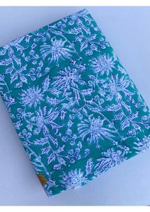 Tissu en coton pur 100% imprimé à la main avec motifs floraux indiens, vendu au mètre, pour robes, oreillers, coussins, fabrication OEM ODM, fabricant indien - Product Image 6