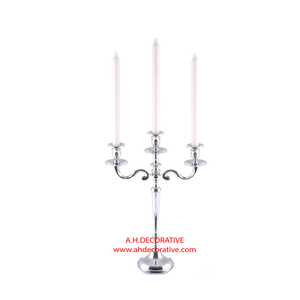 Candélabre de mariage pour centre de table en aluminium doré nouveau design candélabre pour centre de table fait à la main bougeoir lot de 3 - Product Image 5