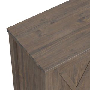 Mueble de almacenamiento bajo Smoky Brown Ela para sala de estar - Product Image 3