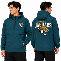 Veste coupe-vent à capuche personnalisée pour hommes, avec logo d'équipe brodé, vêtements de sport en gros, fabrication OEM