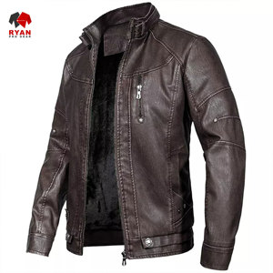 Veste en cuir sur mesure Ryan Pro Gear pour hommes avec logo personnalisé, design ODM - Product Image 1