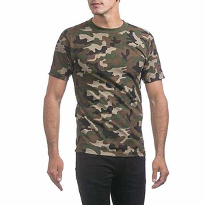 T-shirt unisexe surdimensionné de haute qualité avec logo personnalisé fabriqué par la marque FITFASHION, t-shirt décontracté à manches courtes unisexe camouflage - Product Image 2