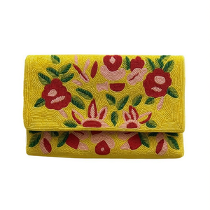 Bolso de Mano Tradicional Indio de Lujo Hecho a Mano con Cuentas de Vidrio y Asa de Baguette, Bolso Tote Premium Artesanal y Duradero, Promocional - Product Image 2