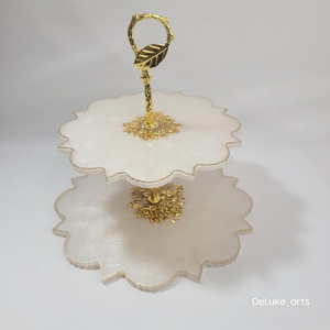 Elegante Soporte para Pastel de Resina, Transparente, Resistente al Calor, Ecológico y Estable - Product Image 2