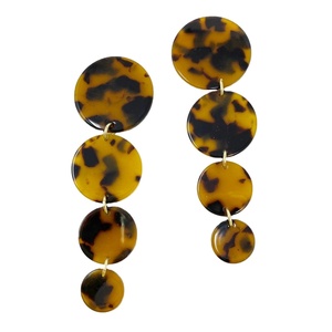 Resin tortoise Oval Earring Collection Hot Sale Bohemian Colourful <b>Statement</b> Drop Women Ethnic Handmade <b>Jewelry</b> BY HF CRAFTS - Product Image 1