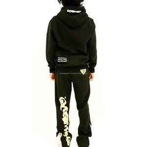 Nuevo estilo Puff impresión al por mayor Pakistán fabricante chándal 100% algodón ligero hombres Puff impresión chándales conjunto - Product Image 2