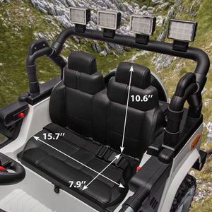 12V 7A 30W * 2หนึ่งปุ่มสตาร์ทเบาะหนัง4WD ความเร็วสูง/ต่ำการแสดงพลังงาน2.4G r/c เข็มขัดนิรภัยรถ RC สี่ล้อ - Product Image 4