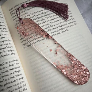 Marcapáginas de Madera con Purpurina sin Acabado, Colgante Decorativo Hecho a Mano para DIY con Logotipo Personalizado, Accesorio Duradero para Utensilios de Cocina - Product Image 1