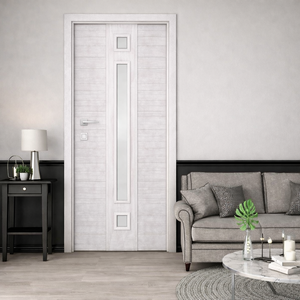 Porte intérieure en PVC, imperméable, résistante aux rayures, ignifuge, anti-termites, pour salle de bain, chambre, cuisine, usage résidentiel - Product Image 1