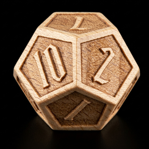 Juego de Dados de Madera Natural para DND, Dados Poliédricos Grabados con Números de Madera Natural para Juegos de Rol de Mesa como Dungeons and Dragons - Product Image 5