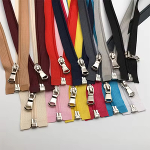 Livraison rapide Taille 5 #   Fermeture éclair en nylon à extrémité ouverte, fermeture éclair en métal multicolore pour vêtements, manteaux, vêtements de sport - Product Image 3