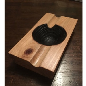 Hexagonal Wooden <b>Ashtray</b> Minimalist Design Solid Wood Desktop Smoke Accessory Home Decoration Crafted for Smoking - Product Image 5