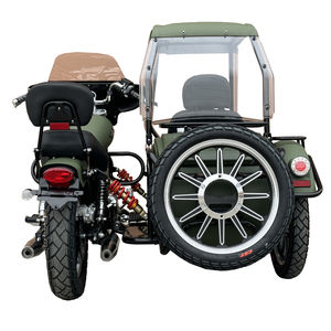 รถมอเตอร์ไซค์สามล้อแบบมีไซด์คาร์สำหรับผู้โดยสาร ปี 2026 คุณภาพสูง ขายตรงจากโรงงาน ได้รับอนุญาตให้วิ่งบนถนน พร้อมหลังคา - Product Image 2