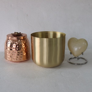 Luxury Custom Brass <b>Candle</b> Jars for <b>Candle</b> Making Gold Copper Containers Vessel for Home Decoration and <b>Candle</b> - Product Image 3
