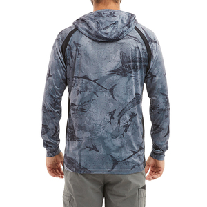 Sudadera con Capucha Técnica para Pesca, Tallas Grandes para Hombre, Absorbe la Humedad, Protección UV, para Deportes al Aire Libre, con Logotipo Personalizado - Product Image 6