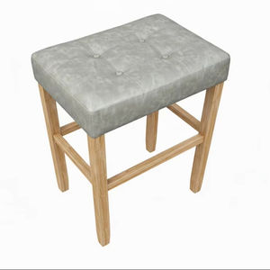 Taburete de Bar, Taburete de Cocina, Taburete de Bar Moderno Tapizado en Cuero PU sin Respaldo - Product Image 1