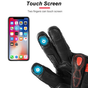 New Arrivals Custom Made Leather Motor Cross Racing <b>Gloves</b> Full Finger <b>Touch</b> <b>Screen</b> Unisex in Wholesale Price - Product Image 5