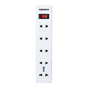 Nanoco 3M mở rộng dây với 4 hai-pin ổ cắm và 1 nhiều ổ cắm bảo vệ tăng ON/OFF nút cho thiết bị nhà sử dụng - Product Image 1