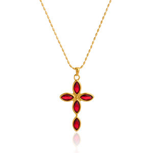 Collier pendentif AMBER JEWELS en zircon taille marquise motif végétal certifié GRA, chaîne en argent 925 plaqué argent, unisexe, classique - Product Image 4