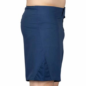Shorts Homme Bleu Marine Séchage Rapide Taille Élastique Couleur Unie Style Sport Décontracté Tissé Longueur Courte Qualité Supérieure Prix Usine - Product Image 4