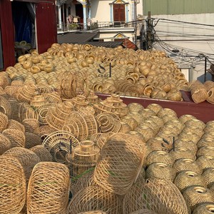 Handcrafted <b>Rattan</b> Lampshade Woven Basket Light Cover Creative Straw Chandelier <b>Shade</b> for Resort Bar Kitchen Island Bulk - Product Image 5