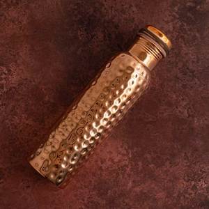 Botella de cobre martillado de calidad de exportación, duradera y a prueba de fugas, para compradores internacionales, con empaque premium. - Product Image 2