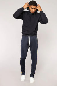 Conjunto de Pantalón y Top de Yoga para Hombre, Talla Grande, 100% Poliéster, Manga Larga, Invierno, Casual, Sólido, Ligero, Unisex - Product Image 5