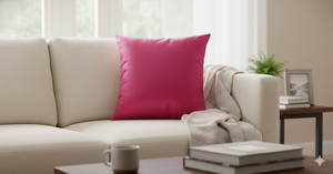 Funda de Cojín de Seda Rosa, Decorativa, Suave y Lujosa, para Sala de Estar, Dormitorio, Decoración del Hogar - Product Image 3