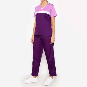 Uniforme Médico Elegante para Mujer, Uniforme de Enfermería para Clínica, Uniforme Médico de Dos Piezas para Personal de Hospital, Conjunto de Blusa y Pantalón Jogger - Product Image 5