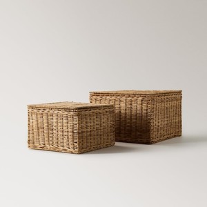 Large rattan box home <b>decor</b> <b>storage</b> pieces big sized braided <b>boxes</b> low price lidded basket - Product Image 5