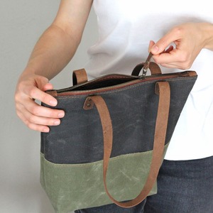 Bolso Tote de Lona y Cuero, Estilo Vintage, para Viaje, Trabajo, Compras, Gran Capacidad, Resistente al Agua, con Bordado - Product Image 3