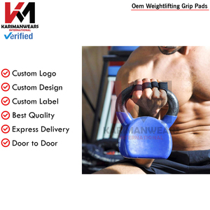 Custom Logo Weightlifting Grip Pad Men Women Gym Deadlift <b>Training</b> Anti Slip Pads Supplier - Product Image 3