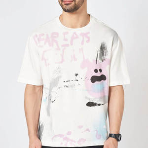 T-shirts personnalisés en gros 100 % coton, coupe classique, manches courtes, avec logo frontal, respirants et à séchage rapide, poids du tissu personnalisable - Product Image 1