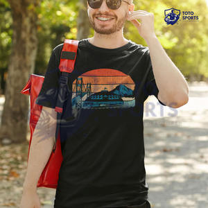 Camiseta de Algodón para Hombre, Cuello Redondo, Transpirable, Ligera, Cómoda, con Logotipo Personalizado, Impresa, de Alta Calidad, al por Mayor - Product Image 3