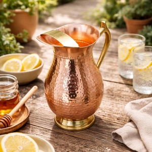 <b>copper</b> serving set <b>copper</b> kitchen set <b>copper</b> decorative jug <b>copper</b> gift item <b>copper</b> wedding gifthammered <b>copper</b> <b>table</b> accessory - Product Image 3