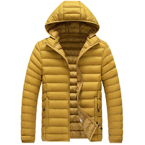 High Quality Men's Long <b>Thin</b> Bubble <b>Jacket</b> <b>Waterproof</b> Latest Fashion Style Customized Logo Wholesale Price Custom Sizes Shining - Product Image 1