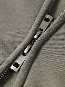 Conjunto de Sudadera con Capucha y Pantalones de Forro Polar de Poliéster/Algodón de 2 Piezas con Cierre para Unisex, Ecológico, Transpirable, Estilo Urbano Informal - Product Image 5