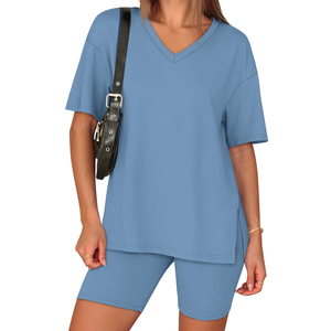Ensemble d'été de qualité supérieure pour femmes, ultra doux, respectueux de la peau et respirant, produit élégant, ensemble moderne pour femmes - Product Image 5