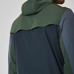 Chaqueta Deportiva con Capucha y Bloques de Color para Hombre, Cortavientos de Manga Larga con Cremallera, Ligera de Poliéster, para Otoño, Corte Regular - Product Image 6