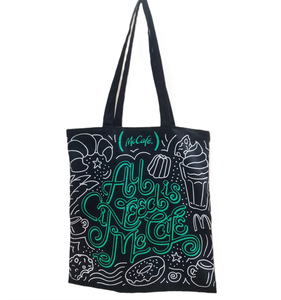 Bolsa de Mano Personalizada de Lona de Algodón con Cremallera, Reutilizable, con Asas Dobles Tejidas y Correa para el Hombro, Logotipo Pinnacle Bharat - Product Image 2