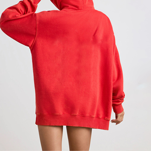 Mejor fabricante y proveedor de sudaderas extragrandes con hombros caídos para mujer, sudaderas con capucha de primera calidad, último estilo. - Product Image 4