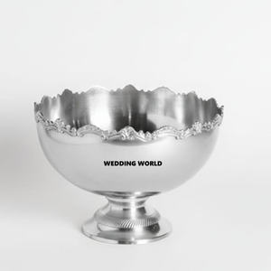 Bol à chocolat rond en argent martelé, finition argentée, pour table, dernière collection, bol à chocolat design. - Product Image 3